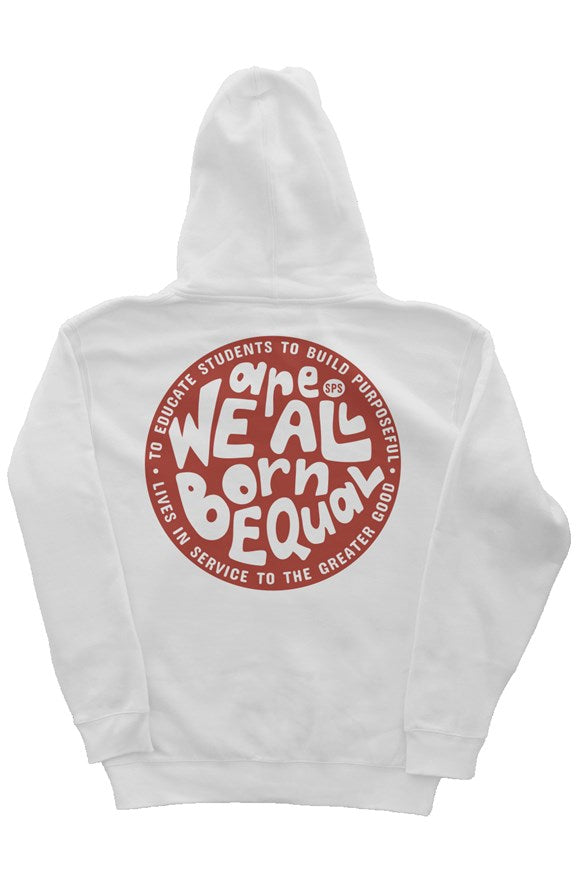 We are All Born Equal Hoodie - St. Paul's White