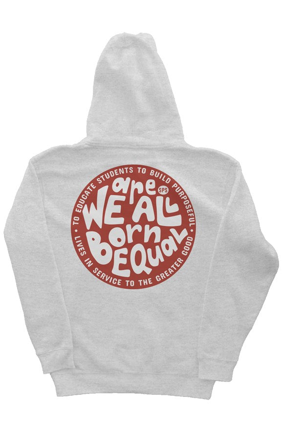 We are All Born Equal Hoodie - St. Paul's Gray